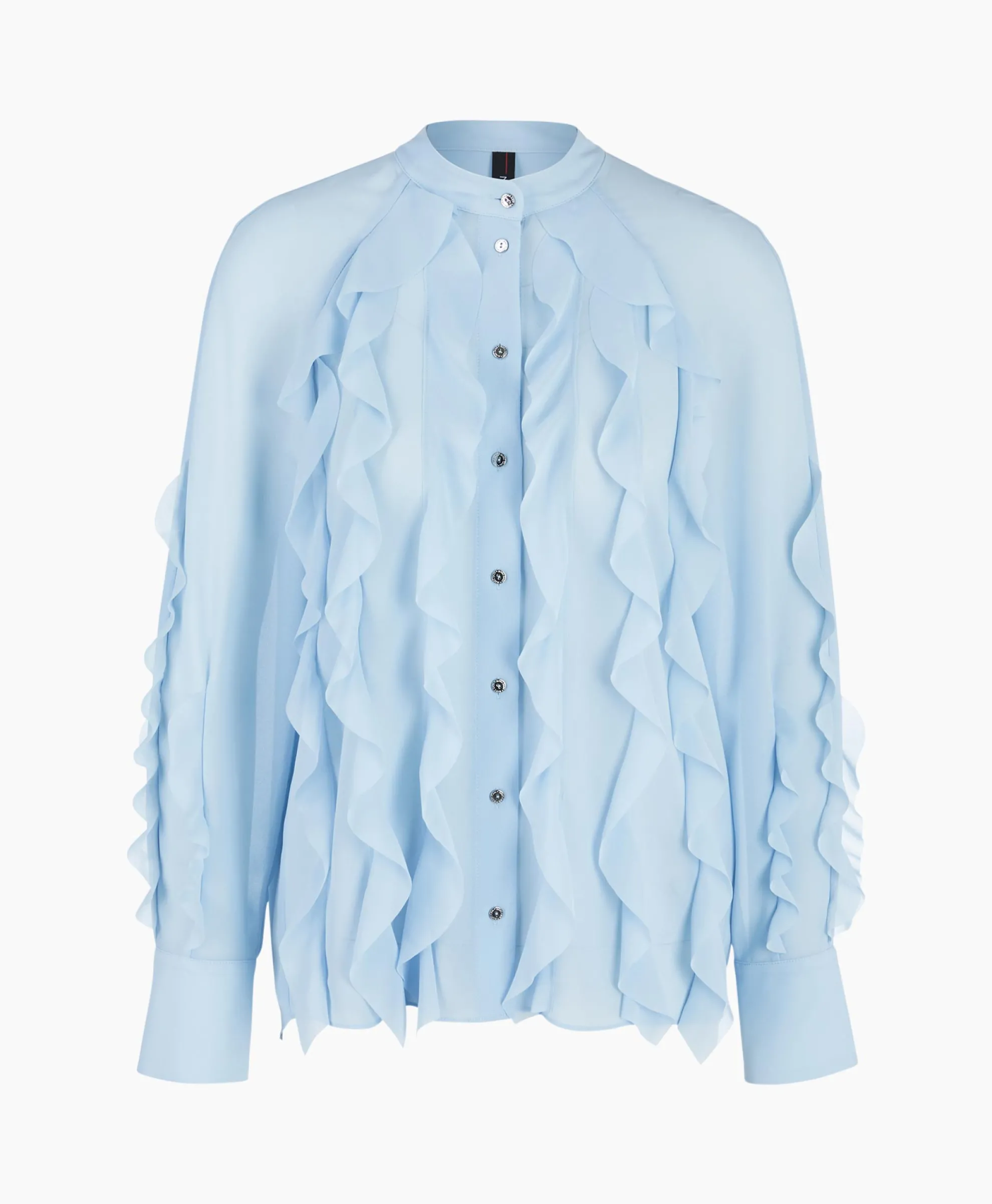 Marccain Collectie Blouse Wc 51.27 W44 Licht Blauw