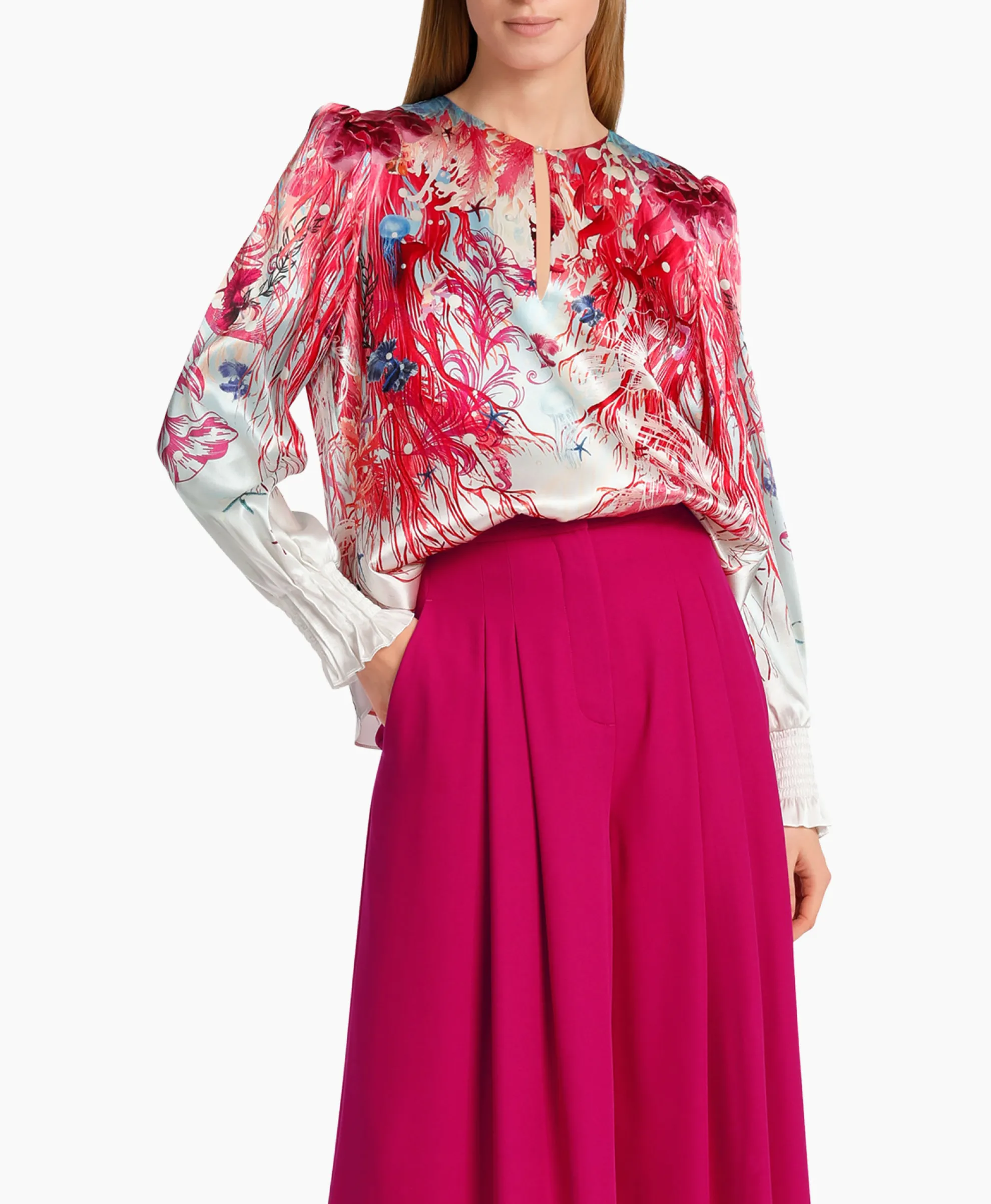 Marccain Collectie Blouse Wc 51.47 W89 Zalm