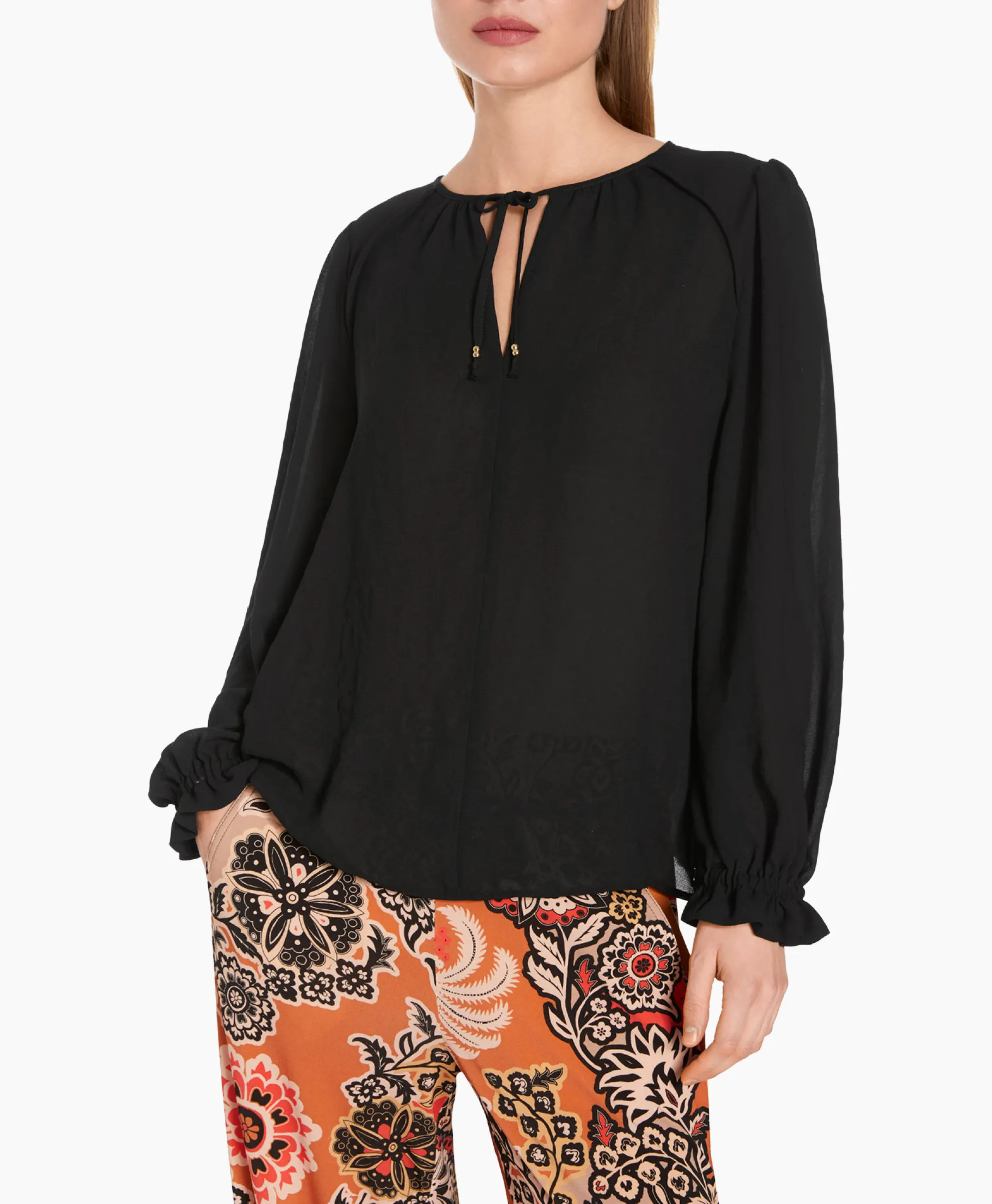 Marccain Collectie Blouse Wc 51.33 W30 Zwart