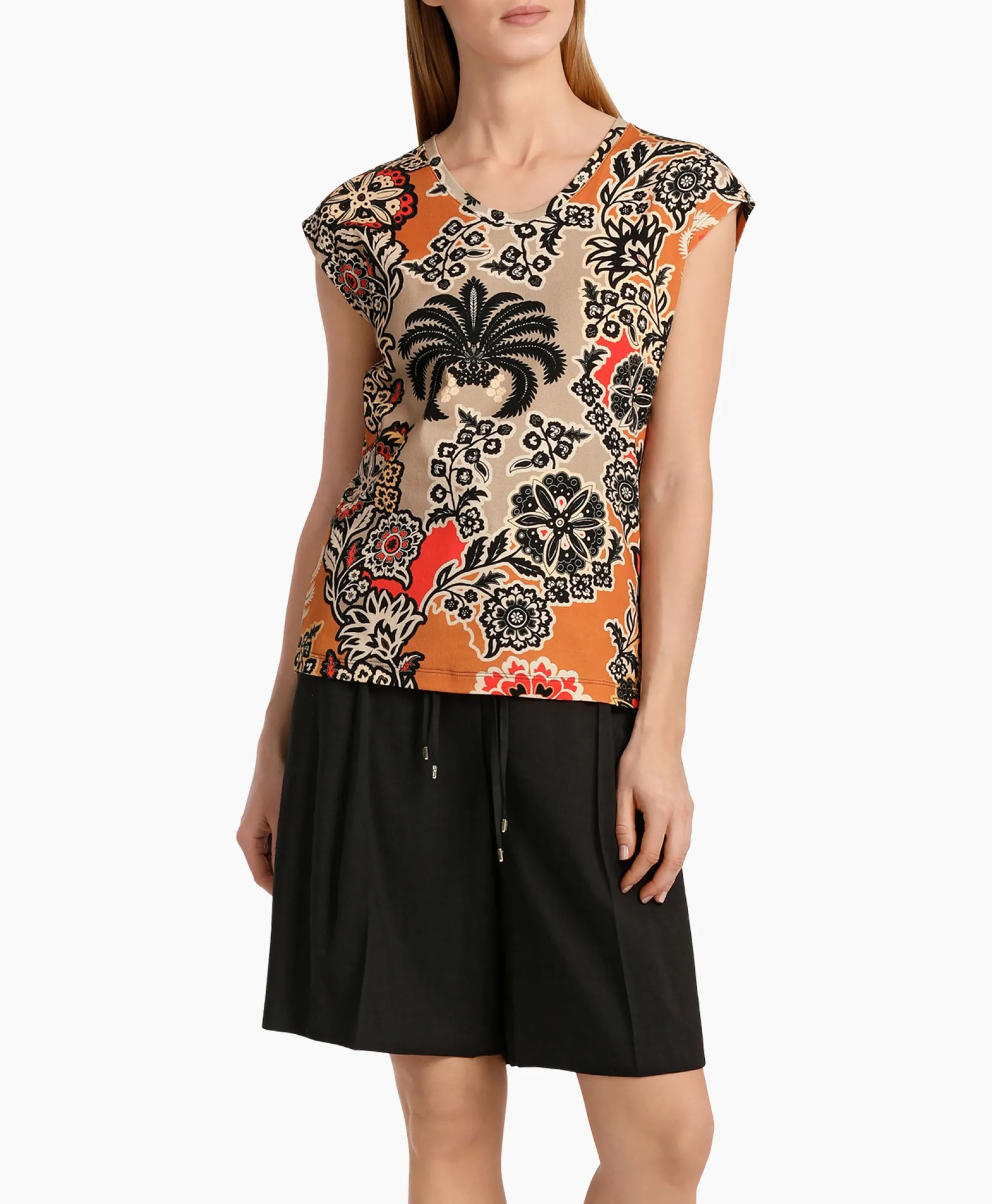 Marccain Collectie T-Shirt Wc 48.23 J49 Oranje