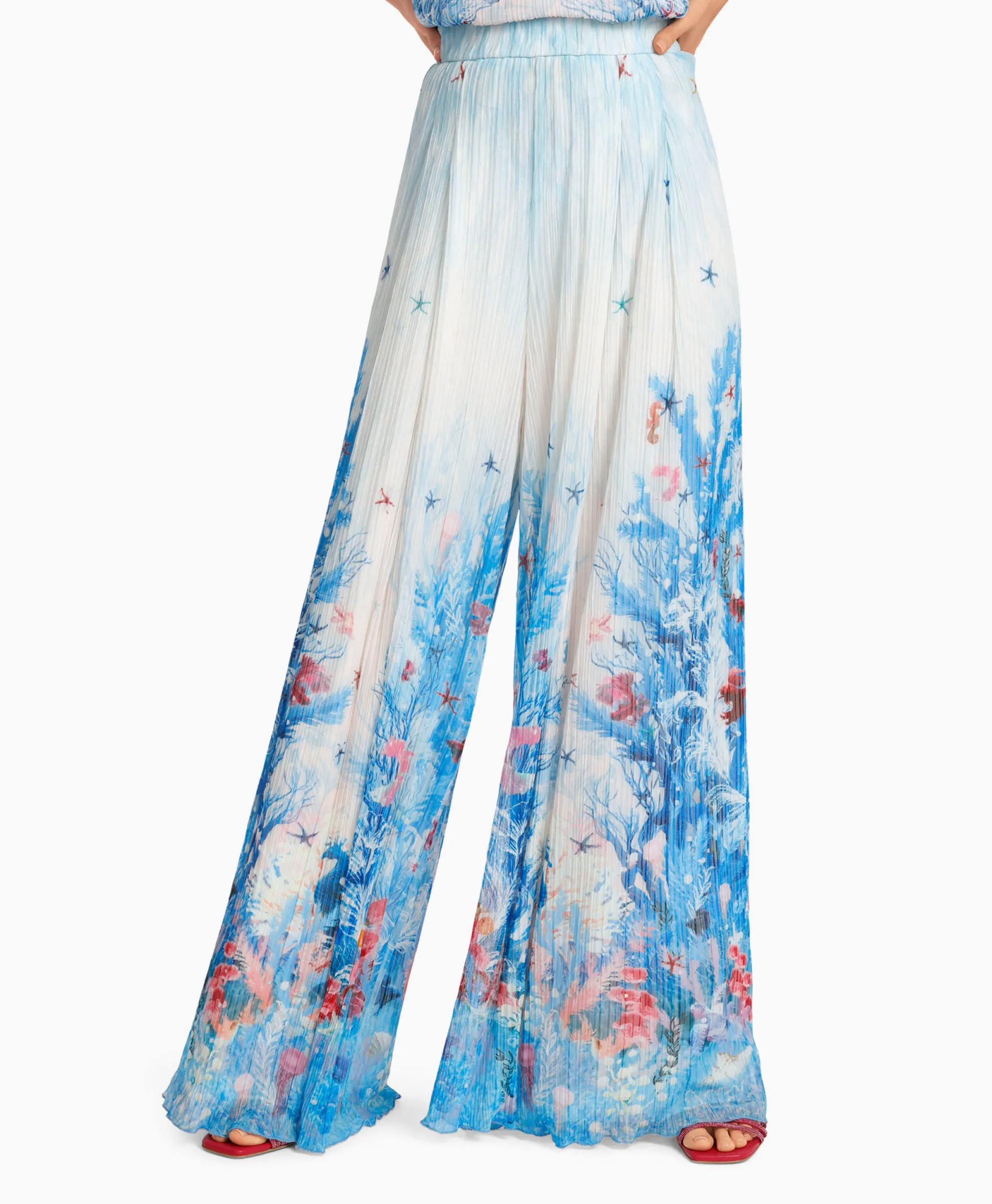 Marccain Collectie Broek Wc 81.58 J83 Aqua