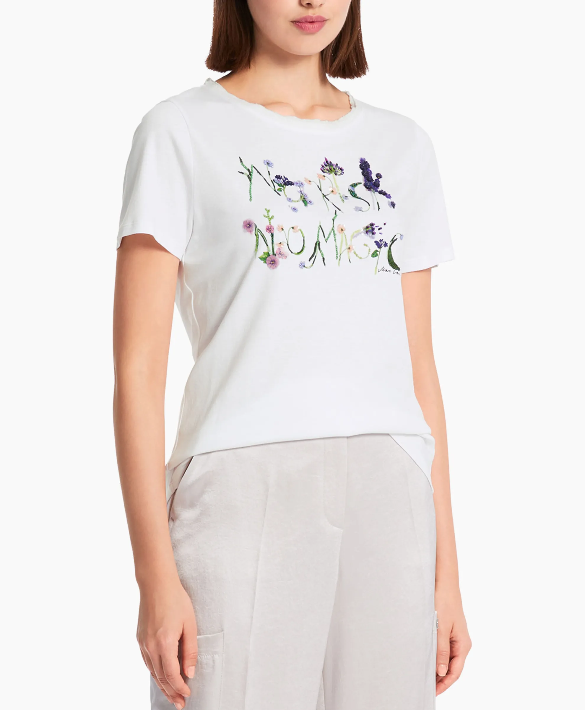 Marccain Collectie T-Shirt Wc 48.32 J39 Wit