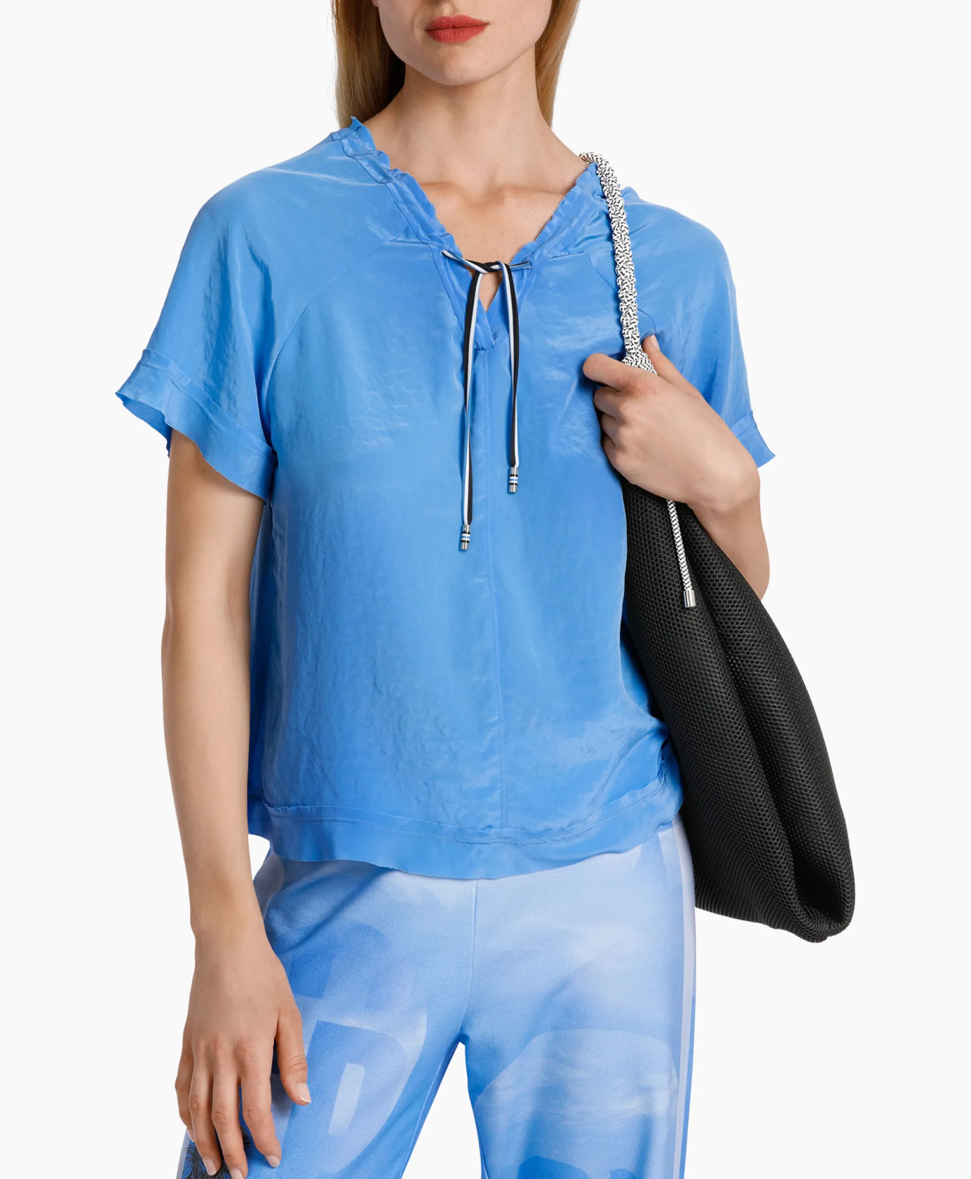 Marccain Sport Blouse Ws 55.07 J67 Donker Blauw