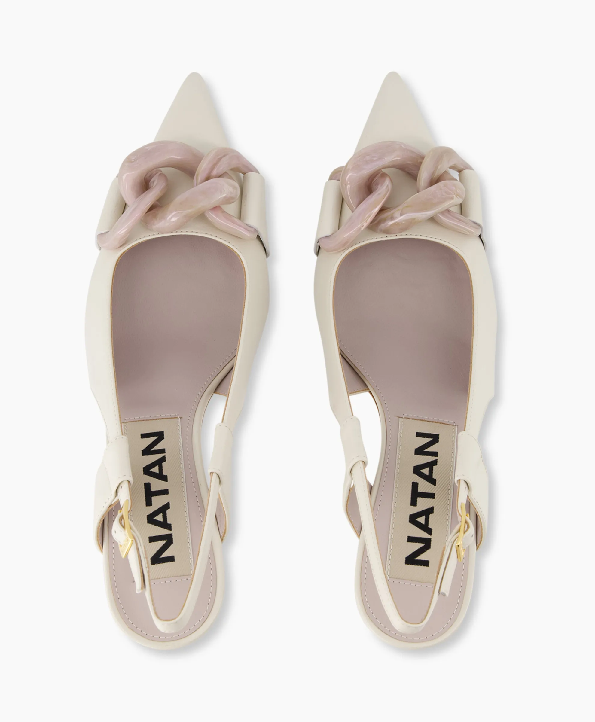 Natan Schoenen Pump Nappa C735 + Fb. Lartigiana Tm24174/V1 Nudeecru