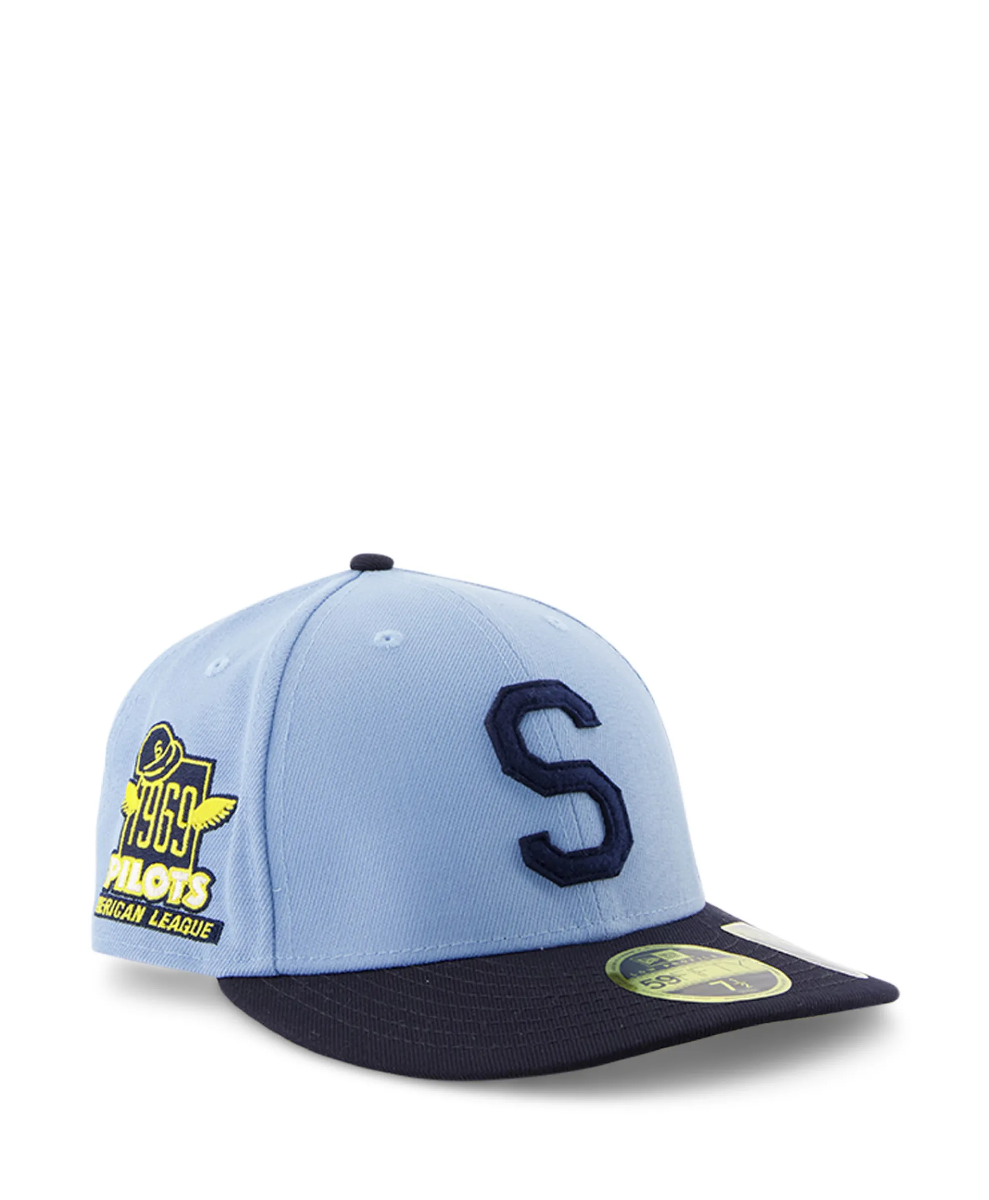 New Era Pet Coops 59Fifty Lp Seattle Pilots Licht Blauw