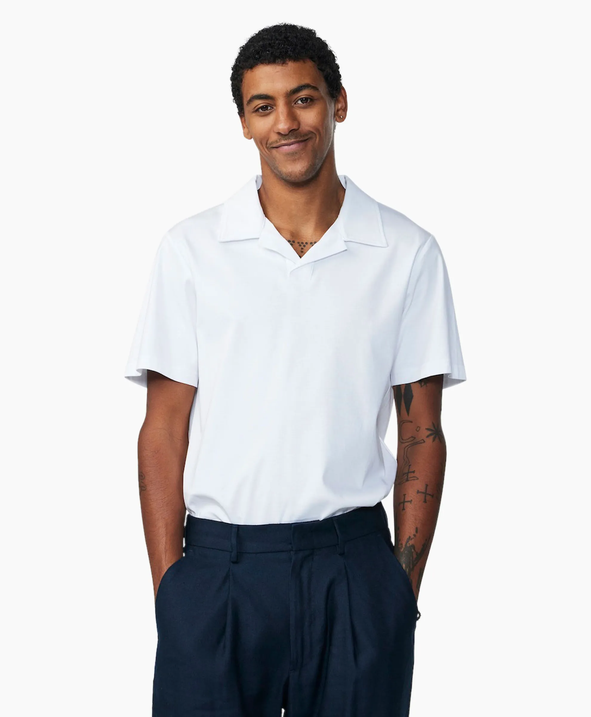 Nn07 Polo Paul Ss Wit