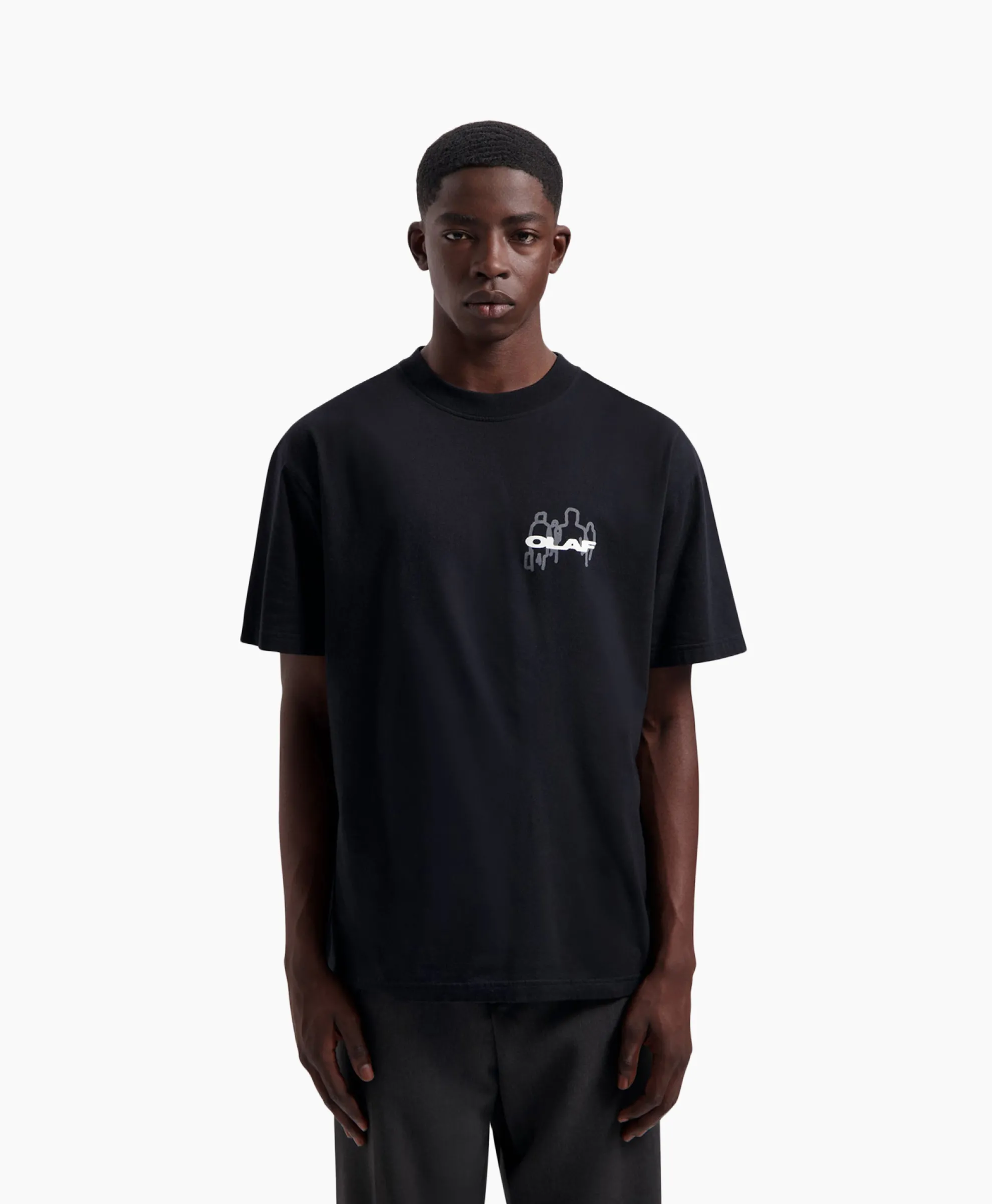 Olaf Hussein T-Shirt Transit Tee Zwart