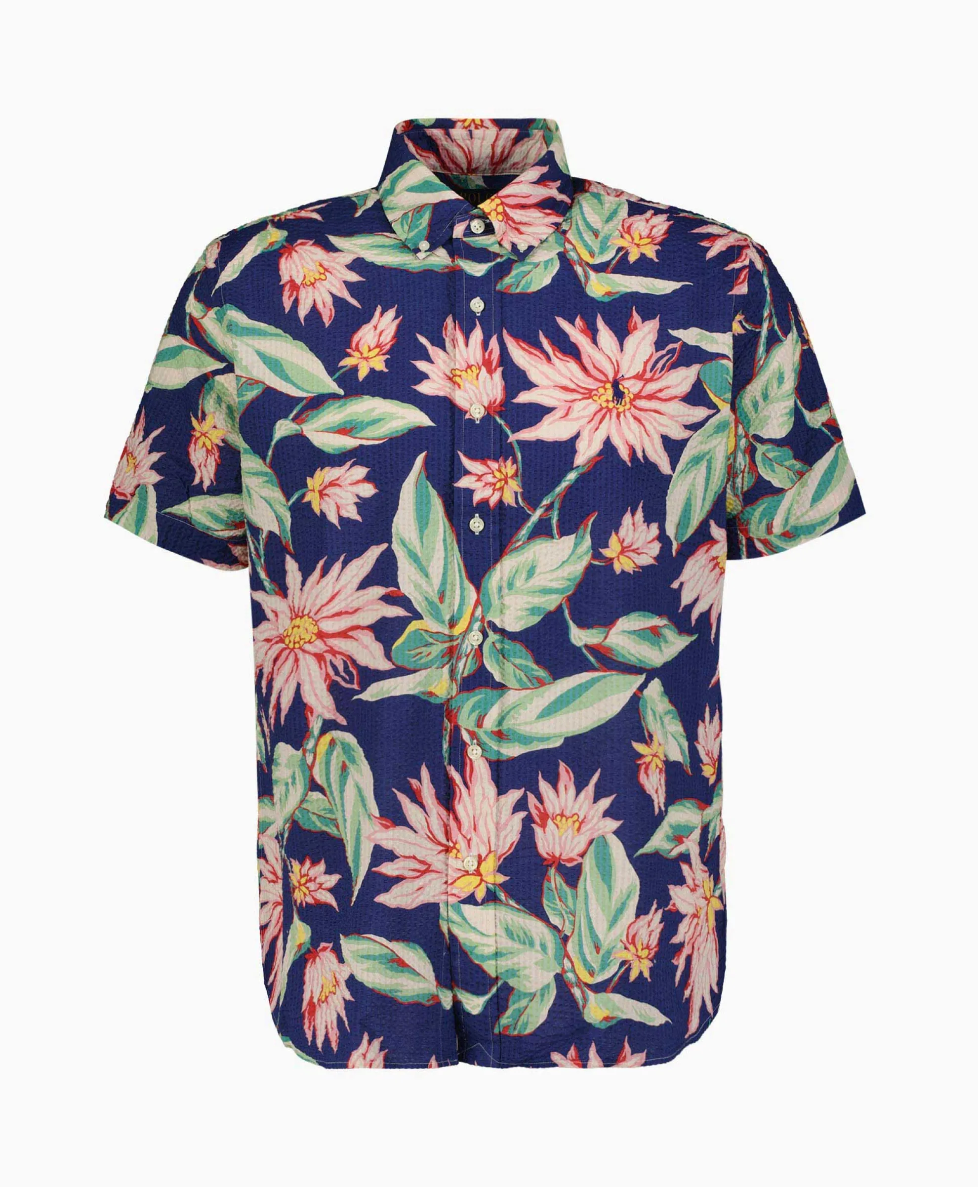 Ralph Lauren Overhemd Short Sleeve Tropical Groen
