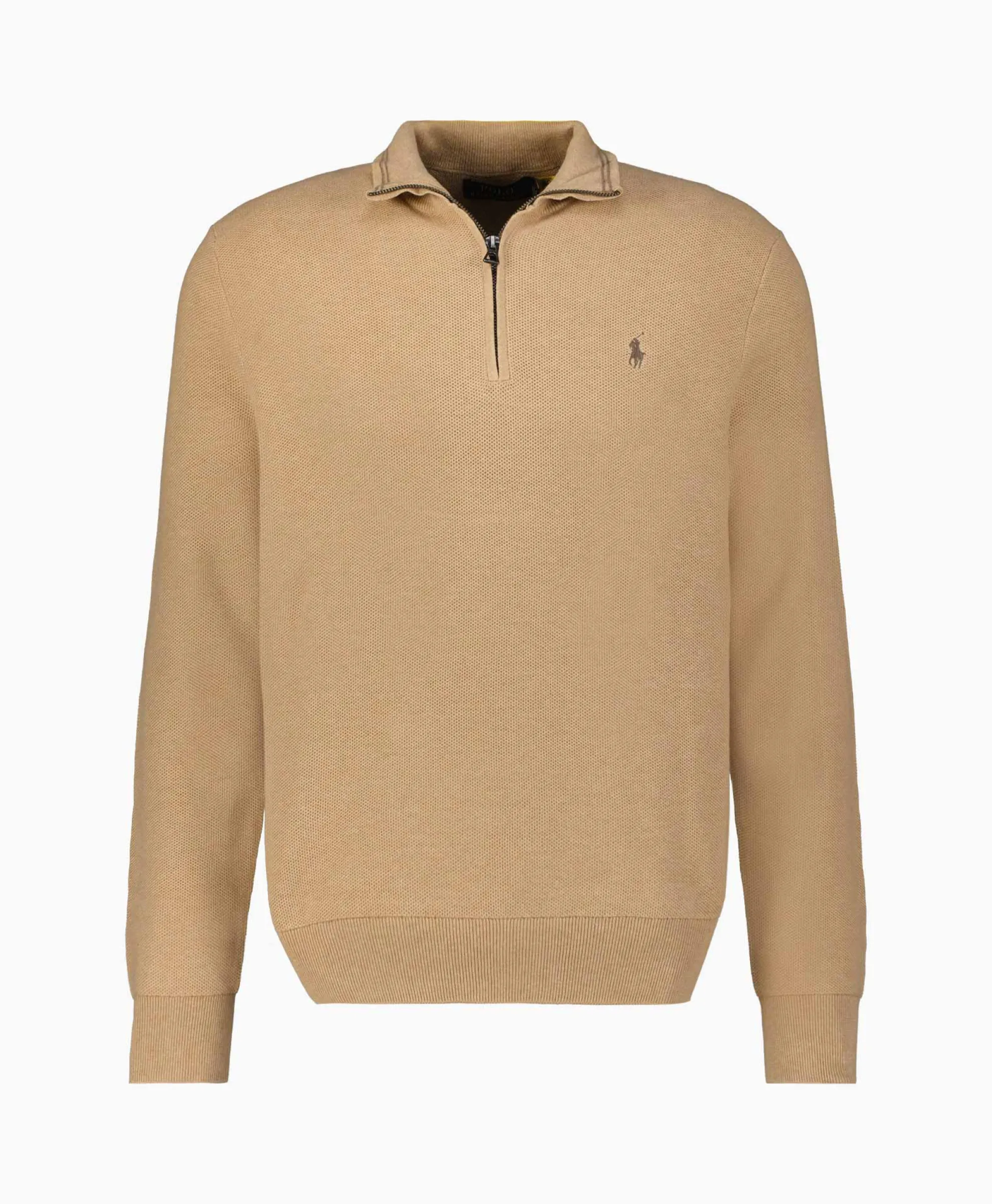 Ralph Lauren Pullover Quarterzip Cotton Beige