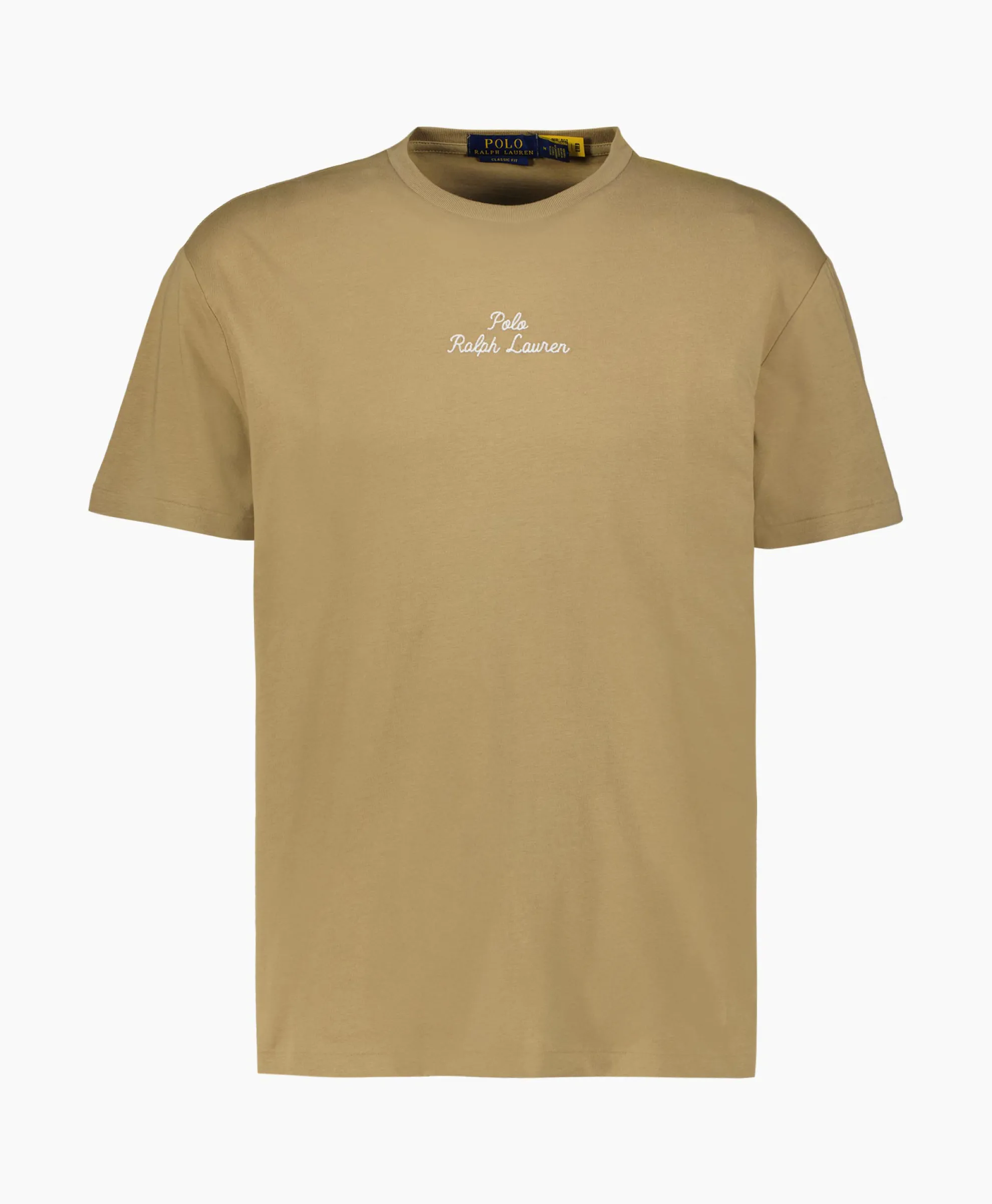 Ralph Lauren T-Shirt Korte Mouw Jersey Mid Logo Zand