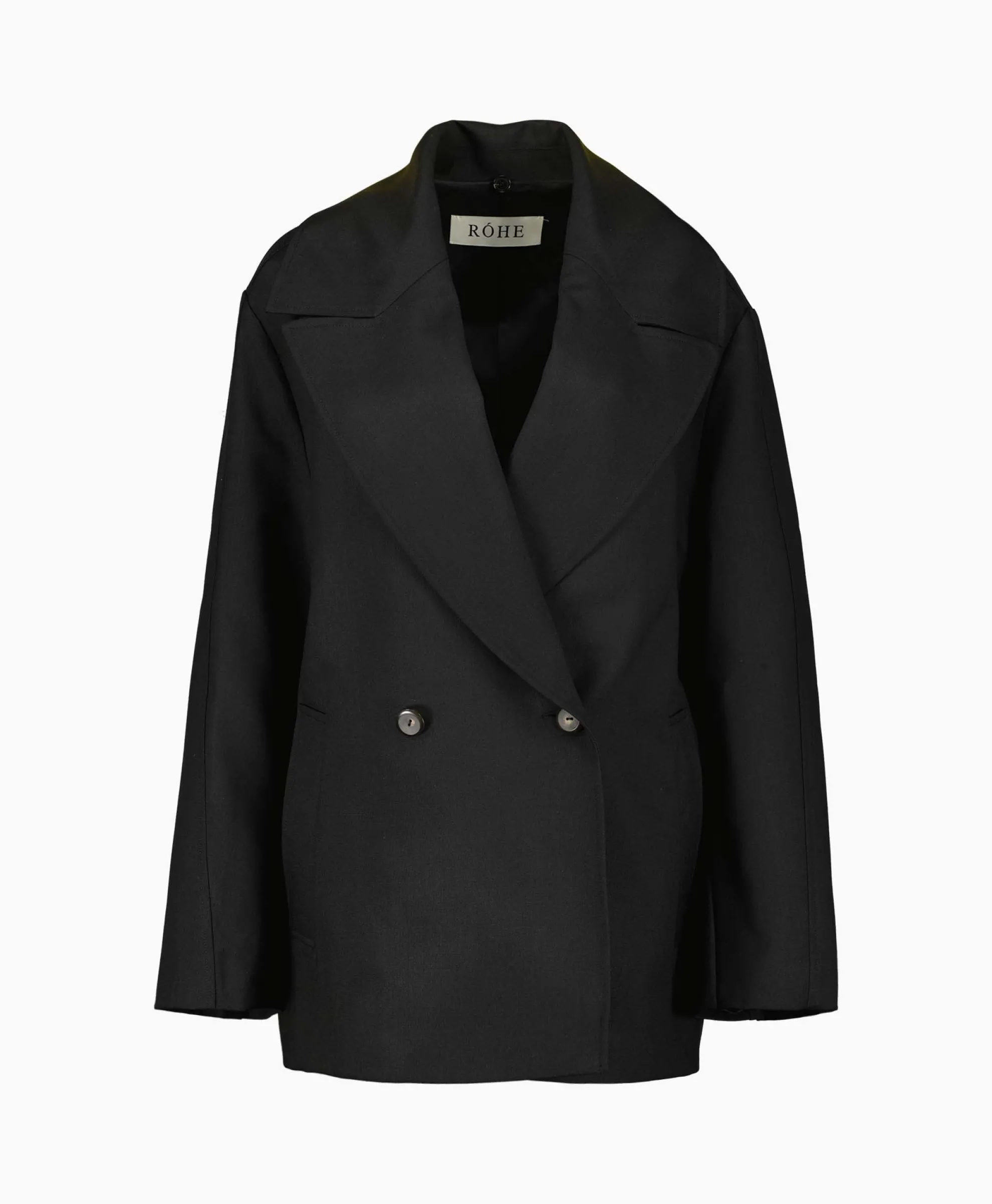 Rohe Mantel Wool Tailoring Scarf Zwart