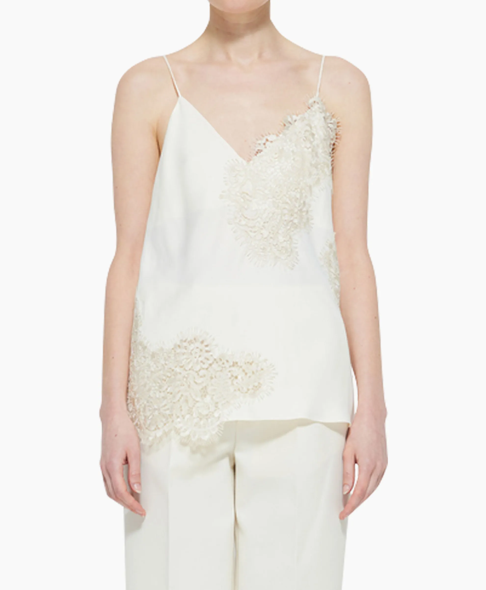 Rohe Top Lace Camisole Ecru