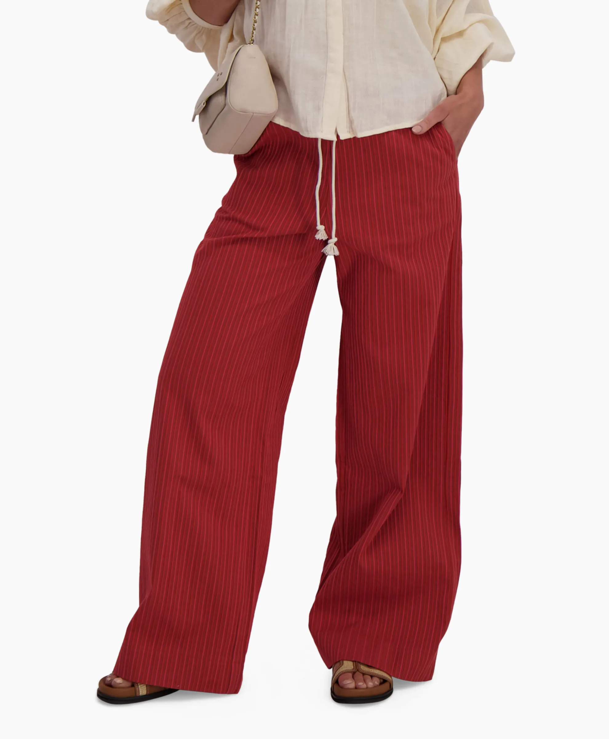Sea Me Happy Pantalon Riley Woven Donker Rood