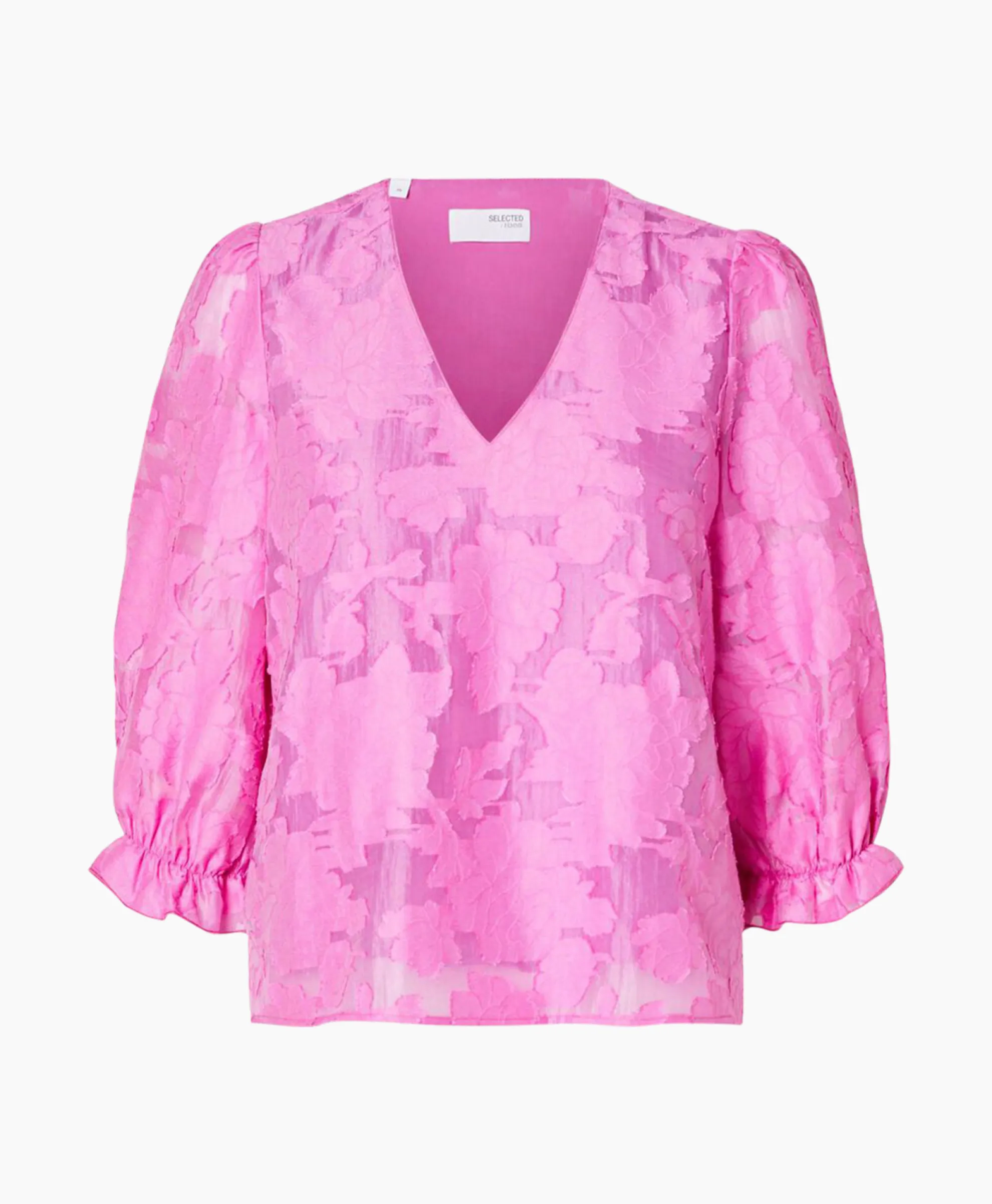 Selected Femme Top Cathi-Sadie 3/4 Ff Roze