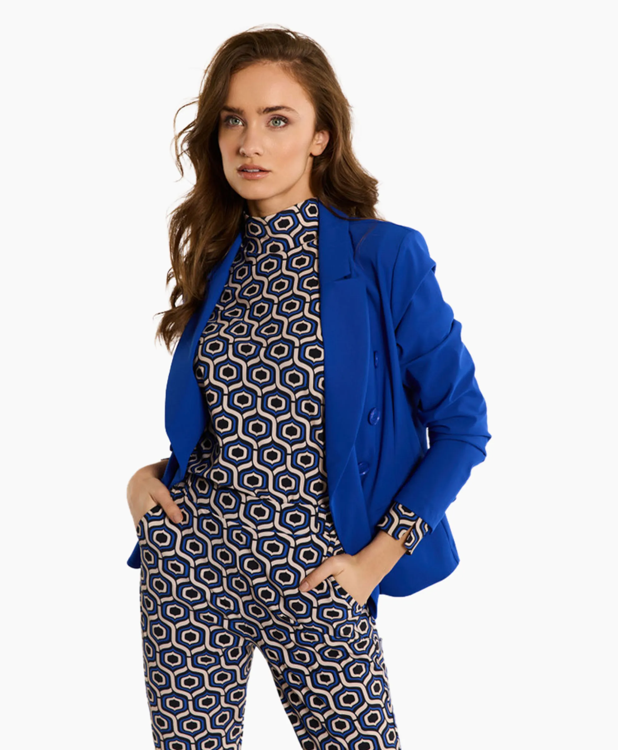 Studio Anneloes Blazer Imari Bonded Blauw