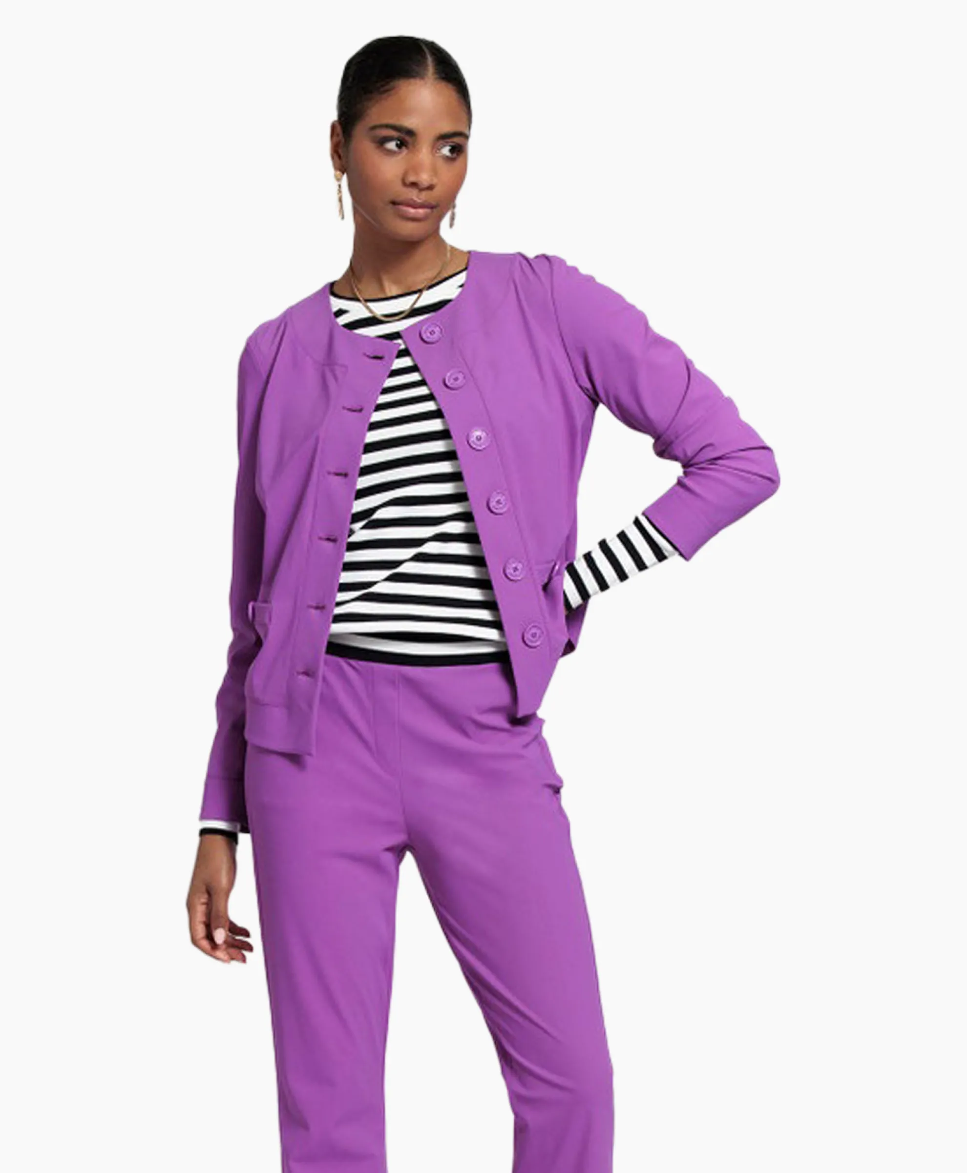 Studio Anneloes Blazer Janet Bonded Paars