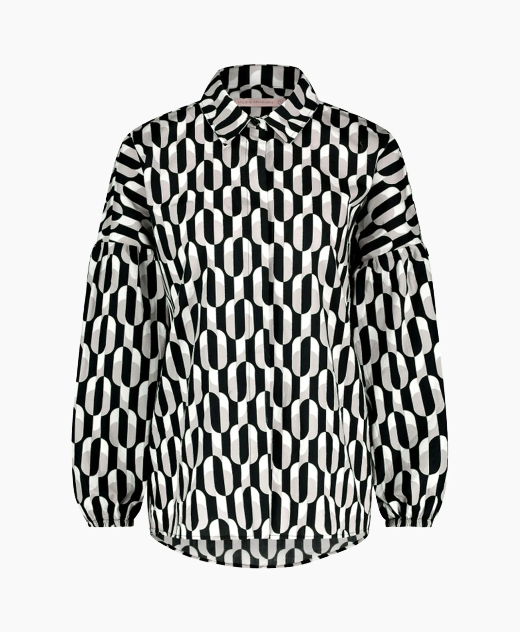 Studio Anneloes Blouse Havana Coffee Beans Zwart Dessin