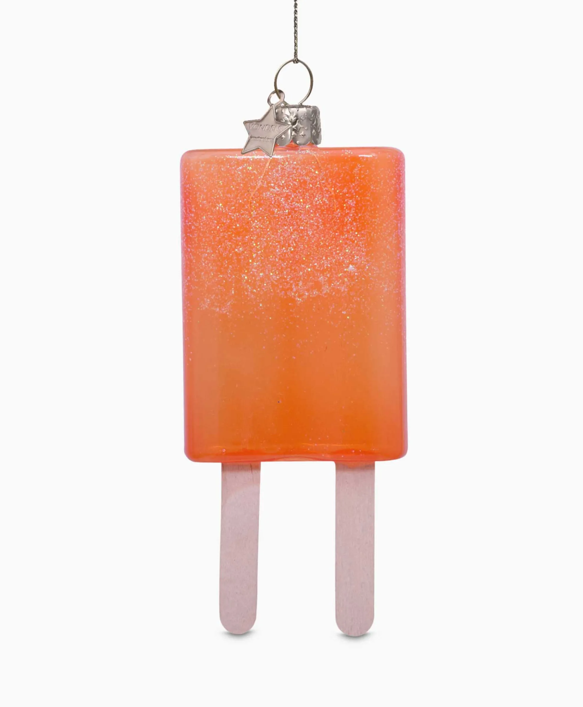 Vondels Vondels Kerstbal Ijsje Oranje