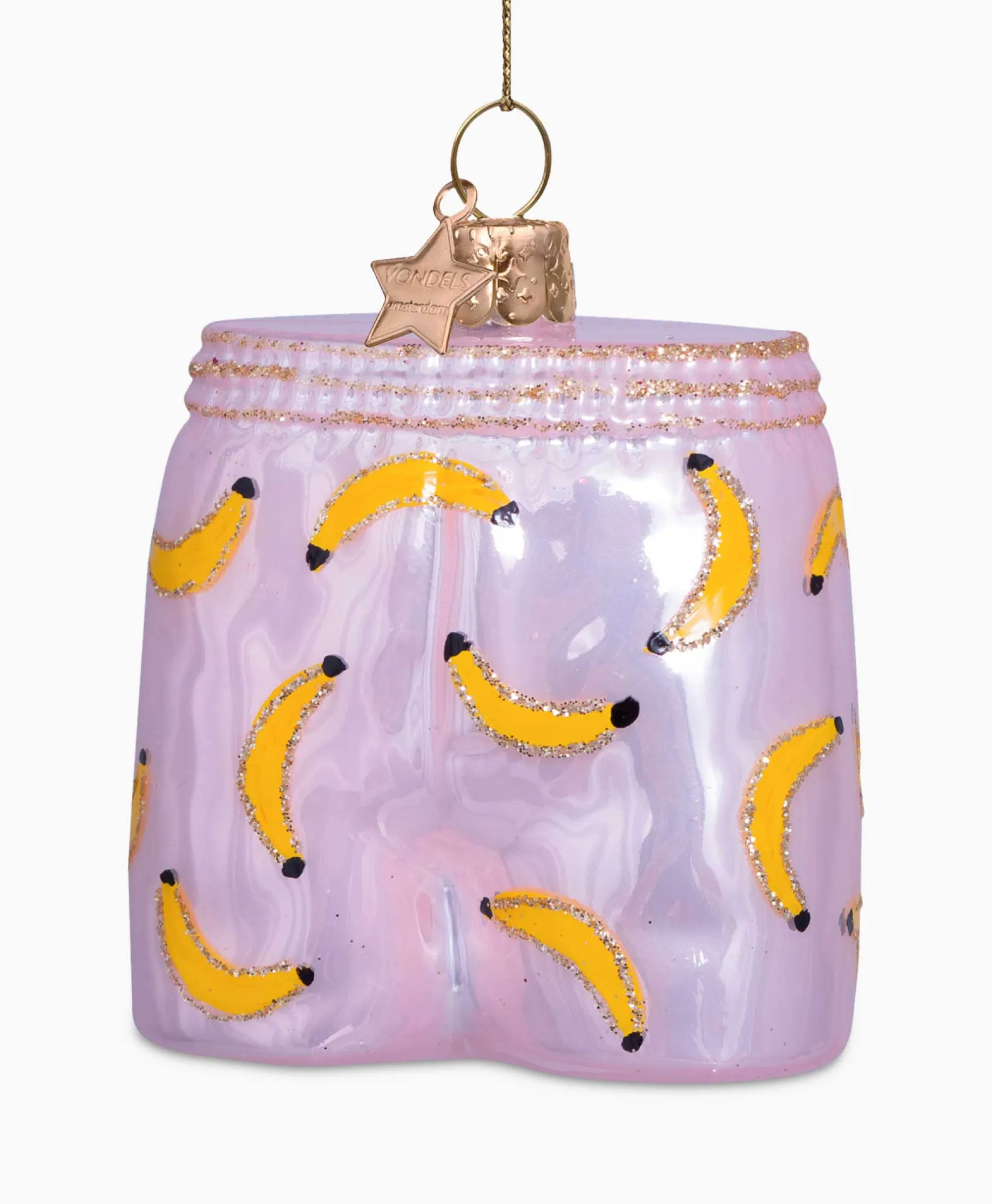 Vondels Vondels Kerstbal Bananen Boxer Pink