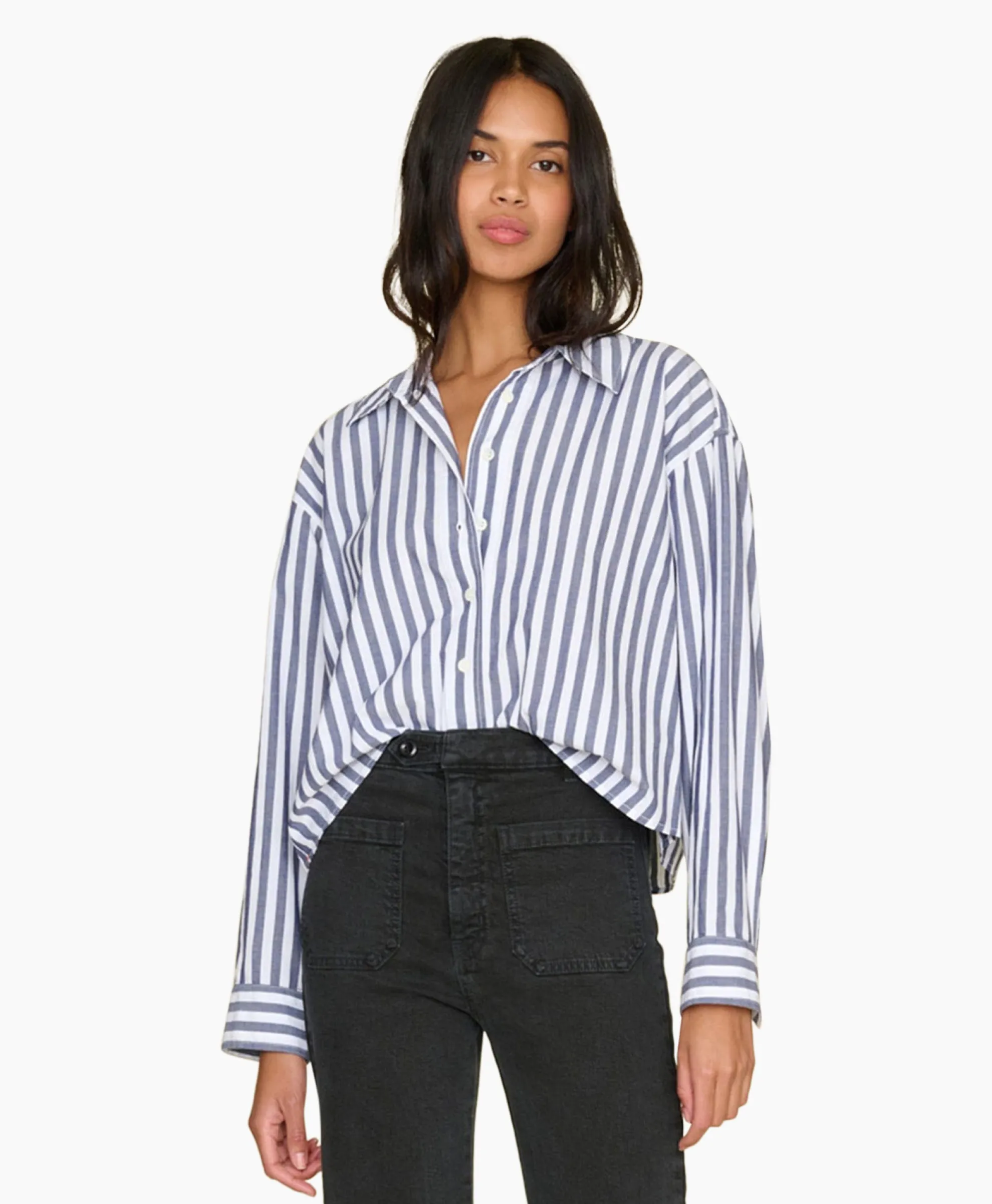 Xirena Blouse Morgan Donker Blauw