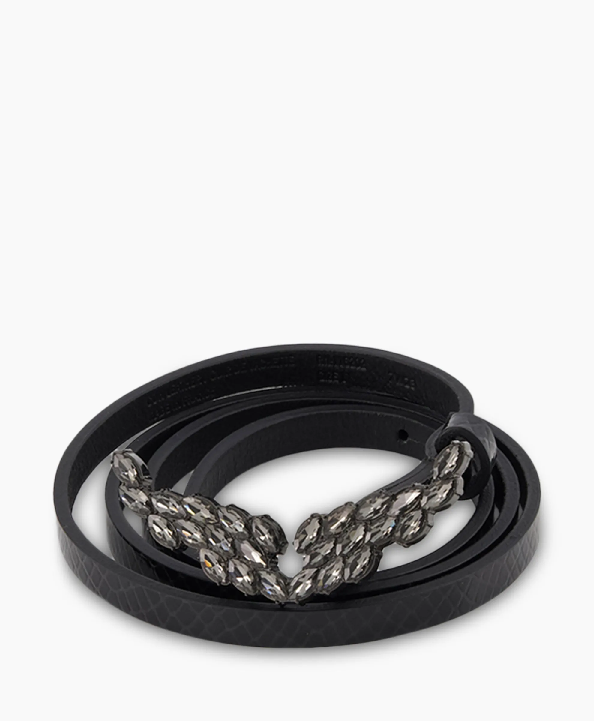 Zadig & Voltaire Riem Rock Glossy Wild + Strass Zwart