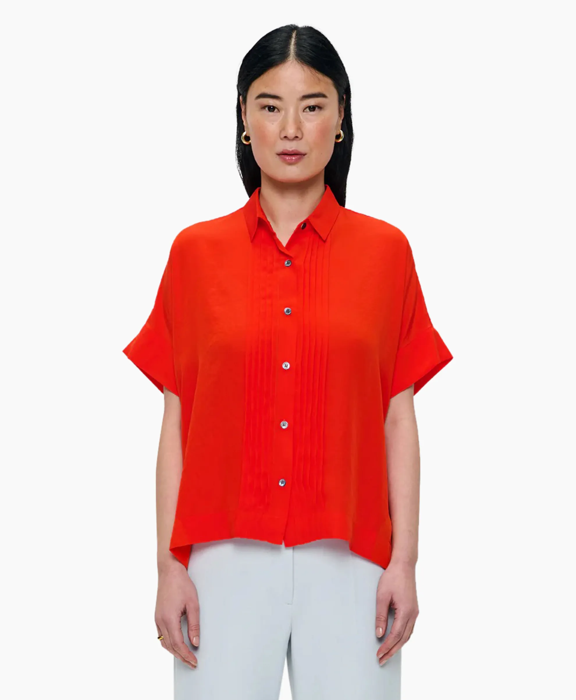 Zenggi Blouse Techno Silk Rood